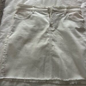 Tommy Bahama White Denim Mini Skirt
